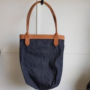 New! Detroit Denim Co Salvage Denim Tote